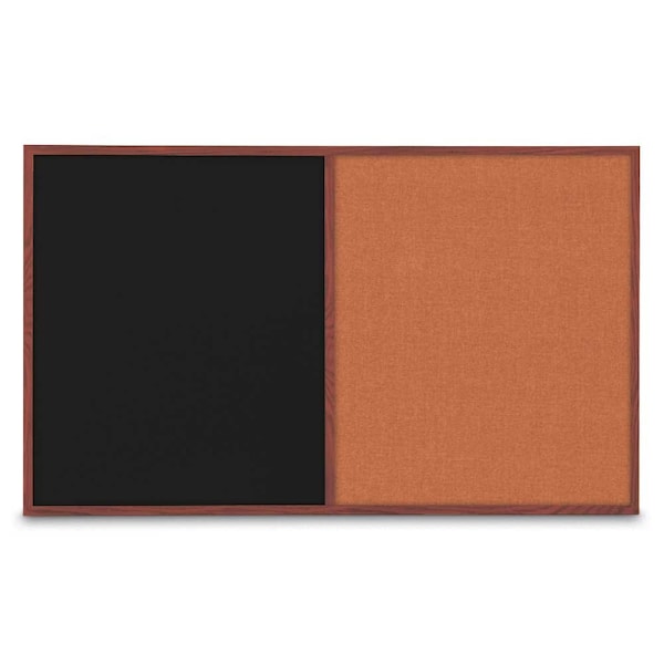 Enclosed Corkboard, 3 Door, 96"x48", 4" Fra
